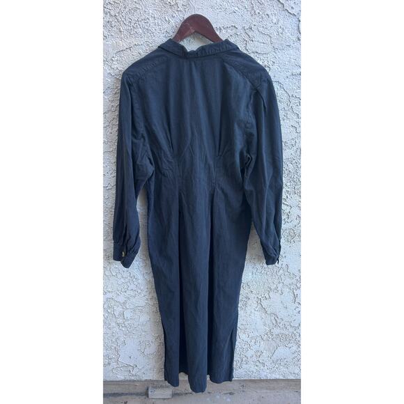 Free People Audrey Black Midi Dress Size Large - Picture 3 of 6